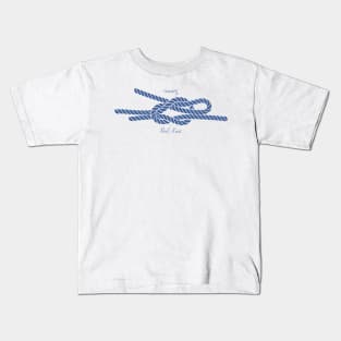 Nautical Reef Knot by Nuucs Kids T-Shirt